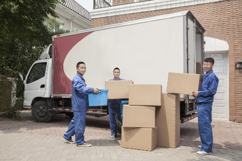 Removal van ready for a local move in the UK