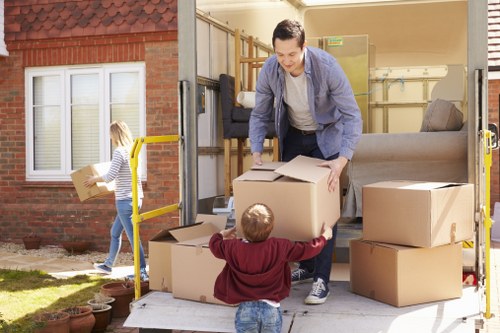 Illustration of a browser using essential cookies for a removals website