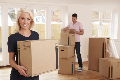 Household items safely wrapped for packing and unpacking services in UK