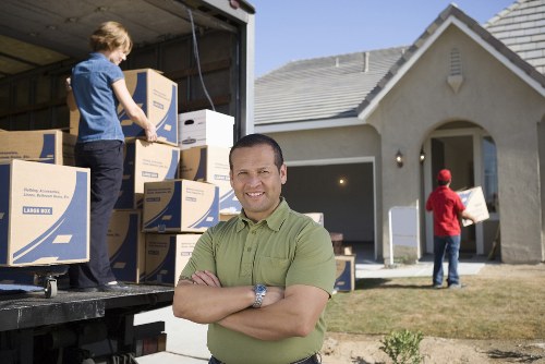 Careful loading of belongings during a UK move