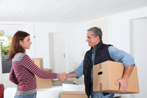 Staff coordinating a smooth commercial move in UK
