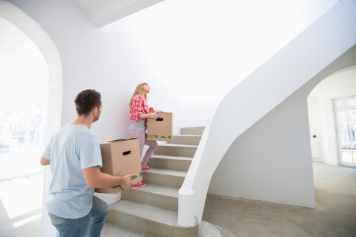 Van being packed carefully for a move in the UK