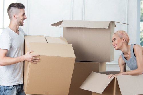 Storage and removal service setup for a UK move