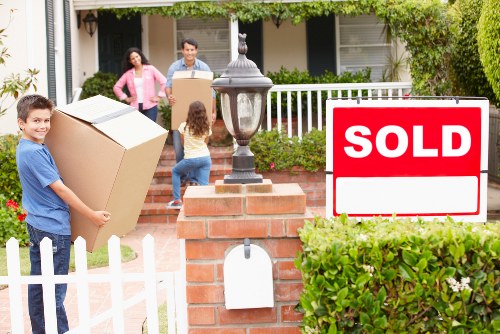 Organised moving supplies for a property relocation