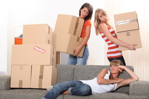 Family using storage in the UK during a move